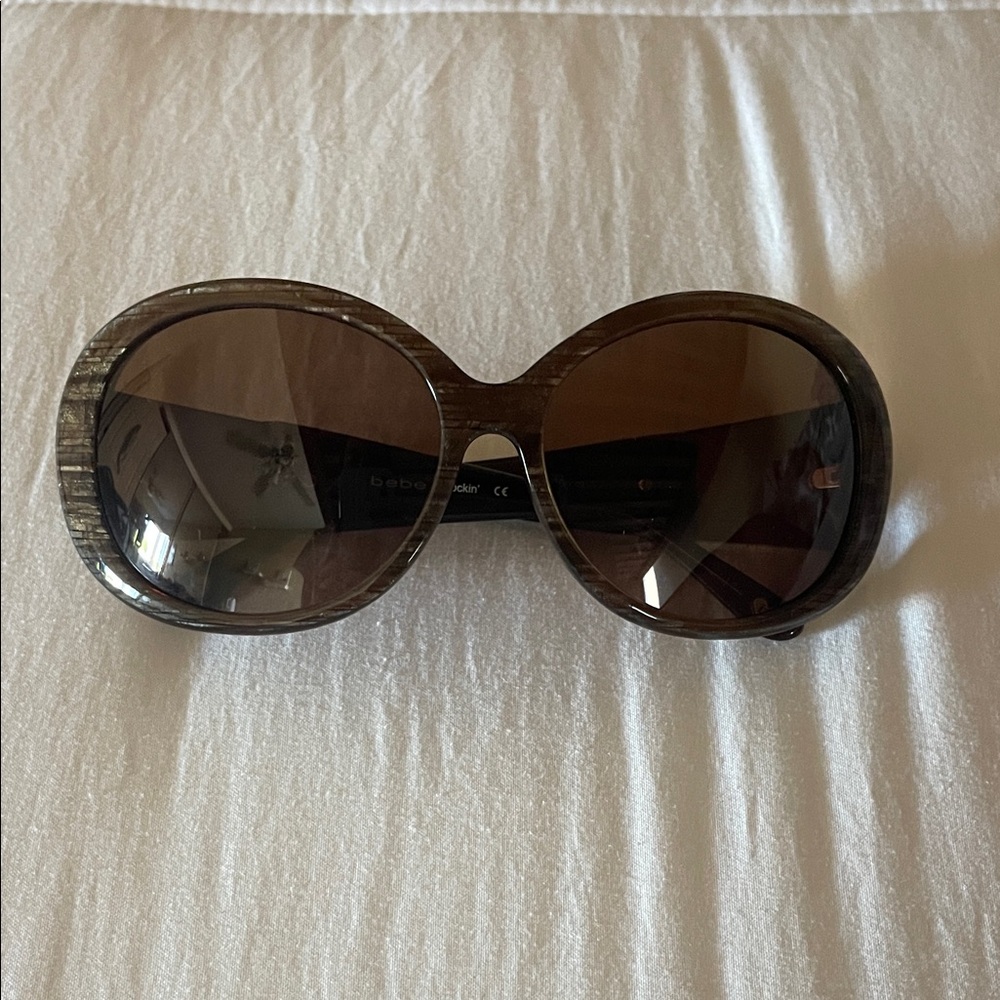 bebe Brown Oversized Sunglasses